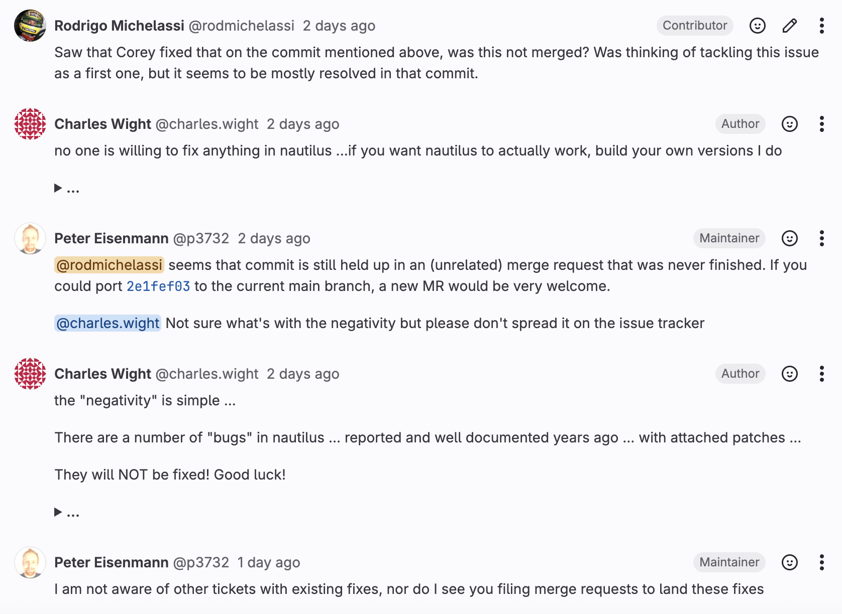 Comment rant 1